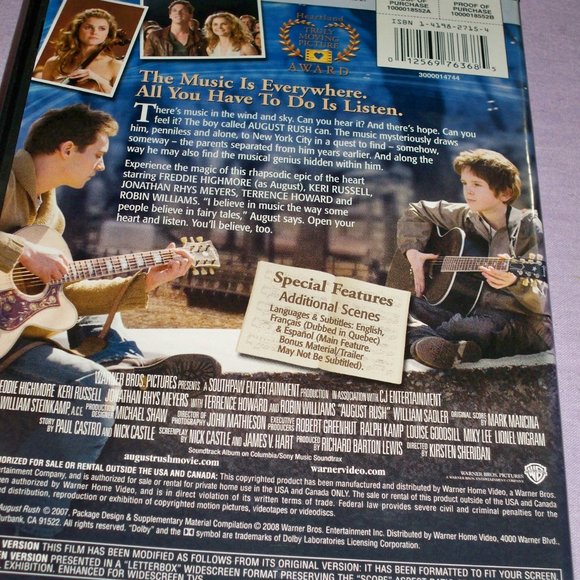 AUGUST RUSH DVD - Picture 2 of 3